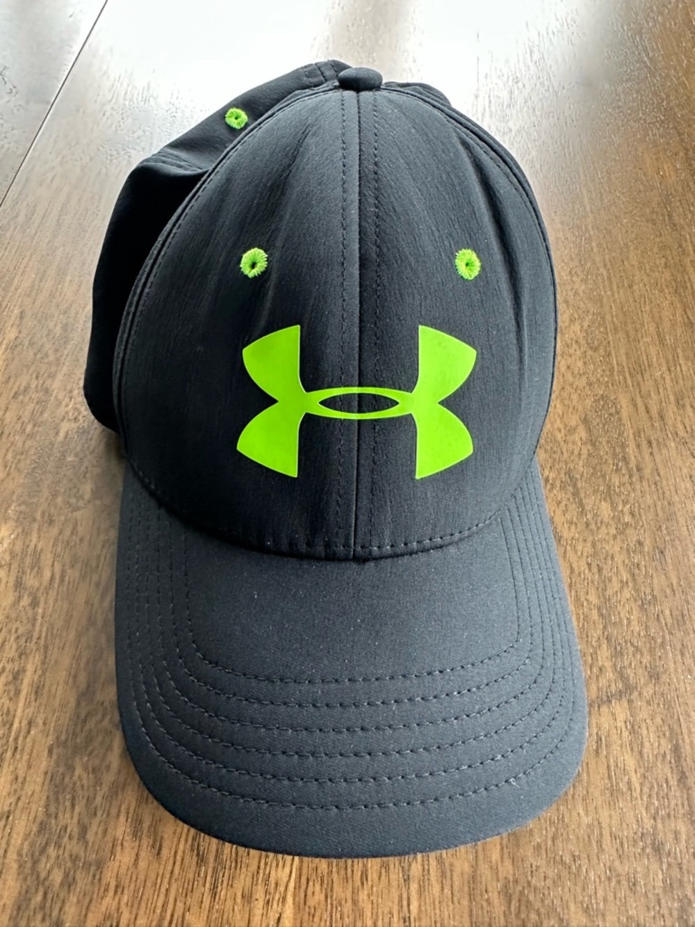 Under Armour Black Cap with Neon Green Logo